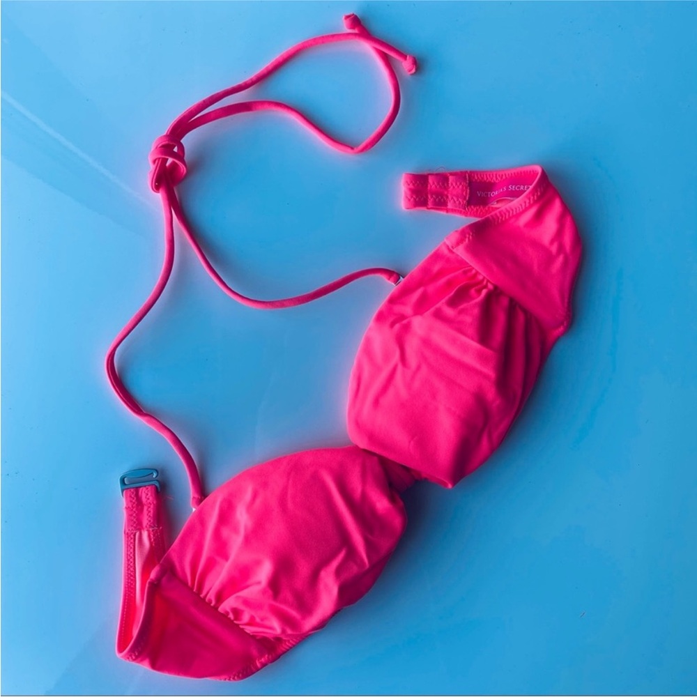 Victoria Secret Strapless Hot Pink Bikini Top